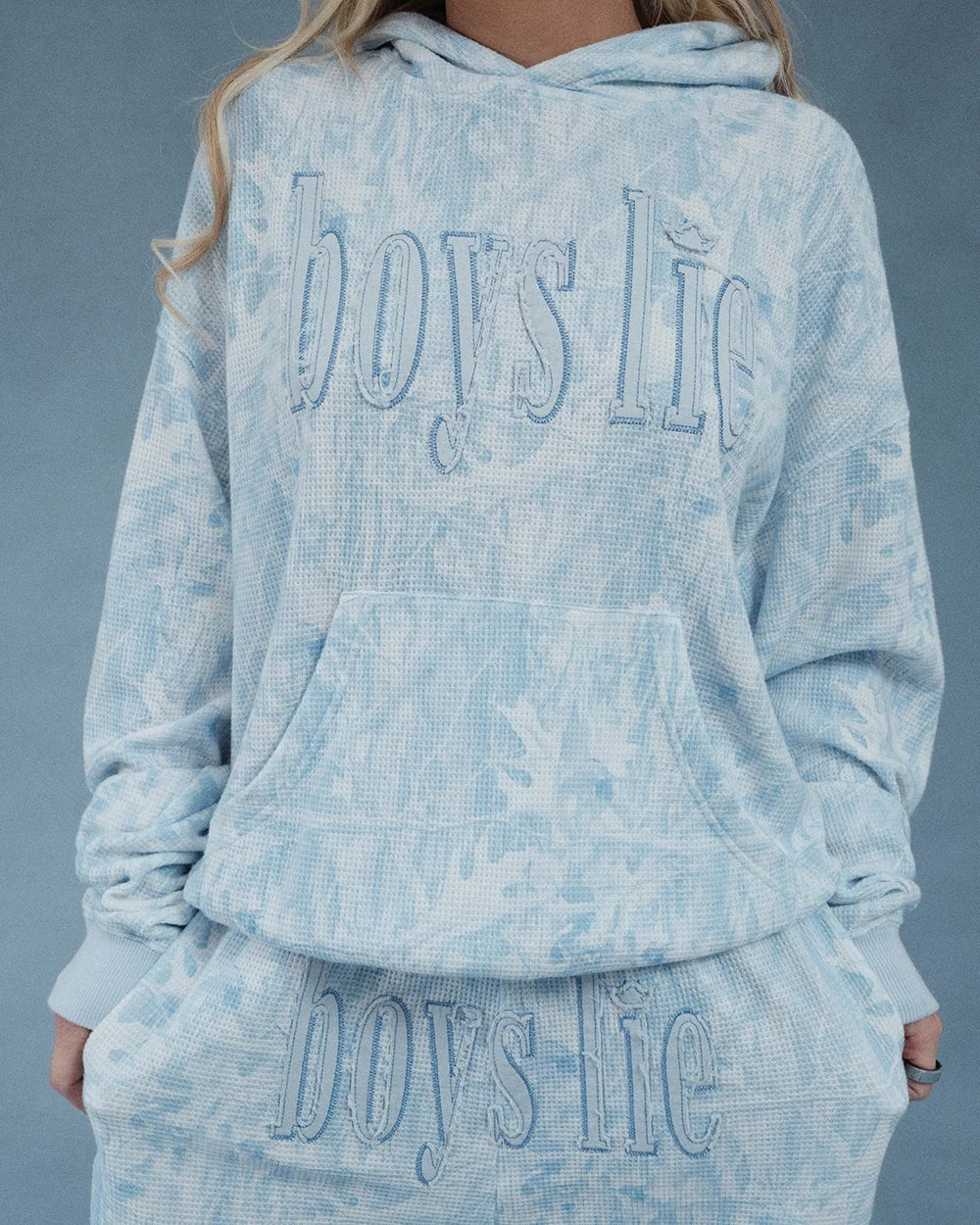 Blue Manhunt Racer Hoodie - ONFEMME By Lindsey's Kloset