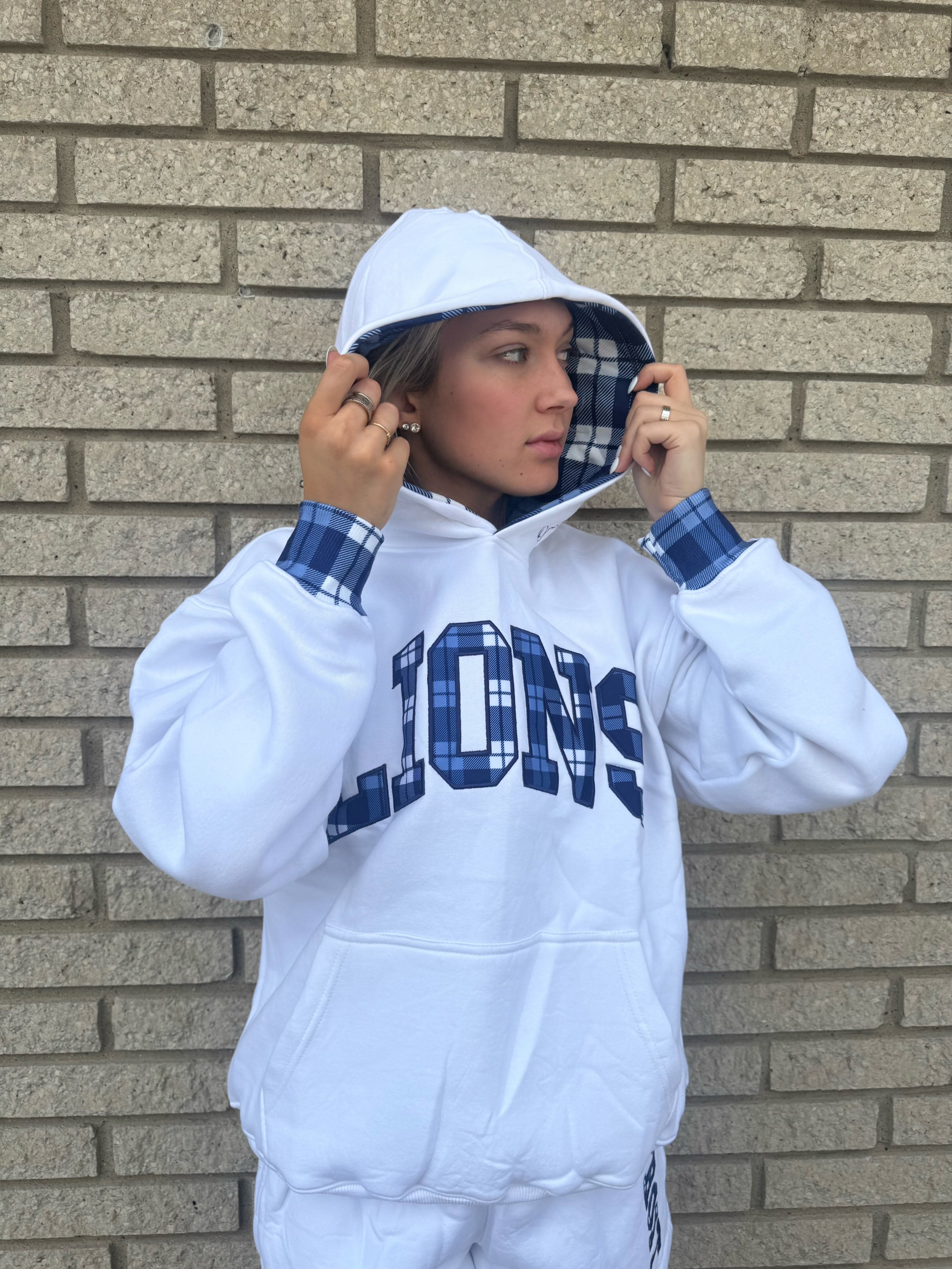Kickoff Plaid Hoodie