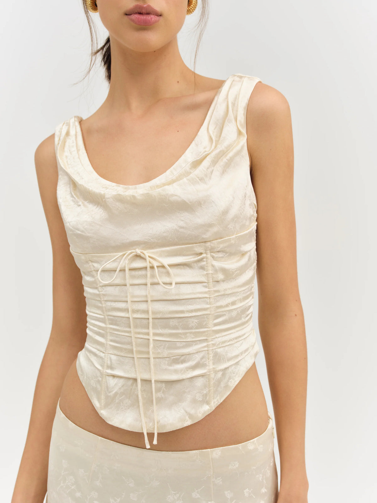 Carla Jacquard Corset Top