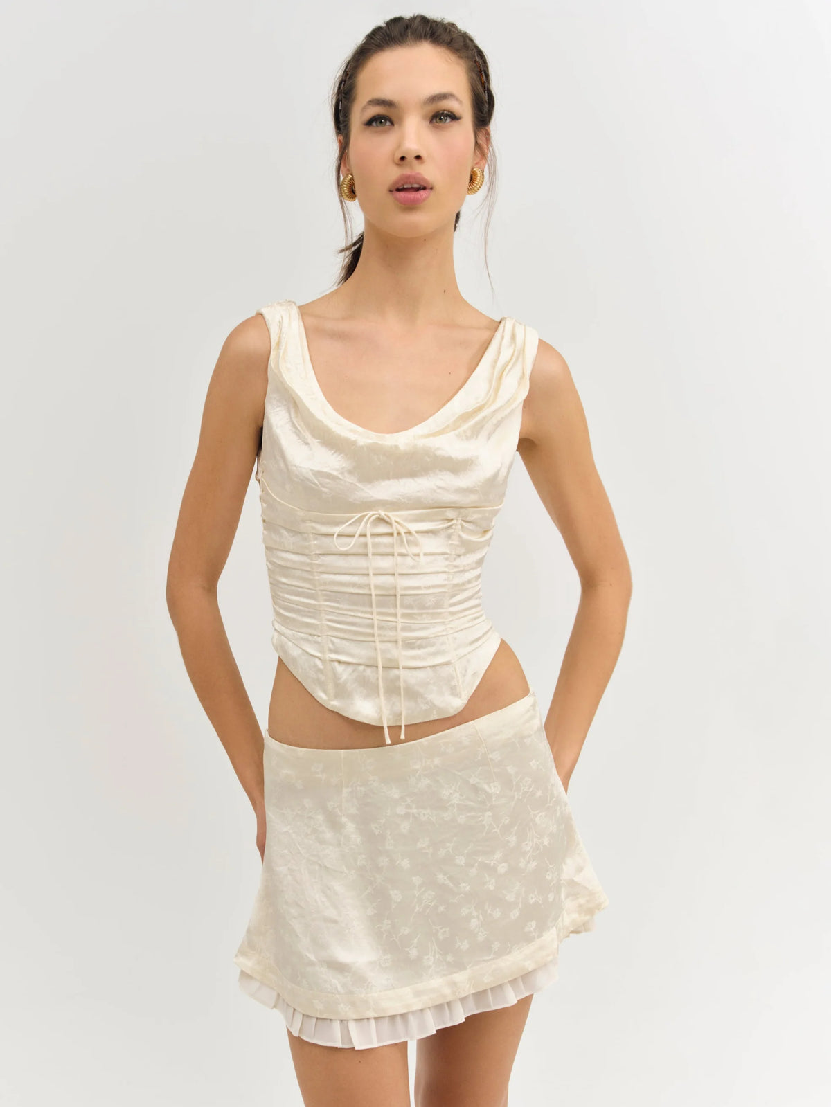 Carla Jacquard Corset Top
