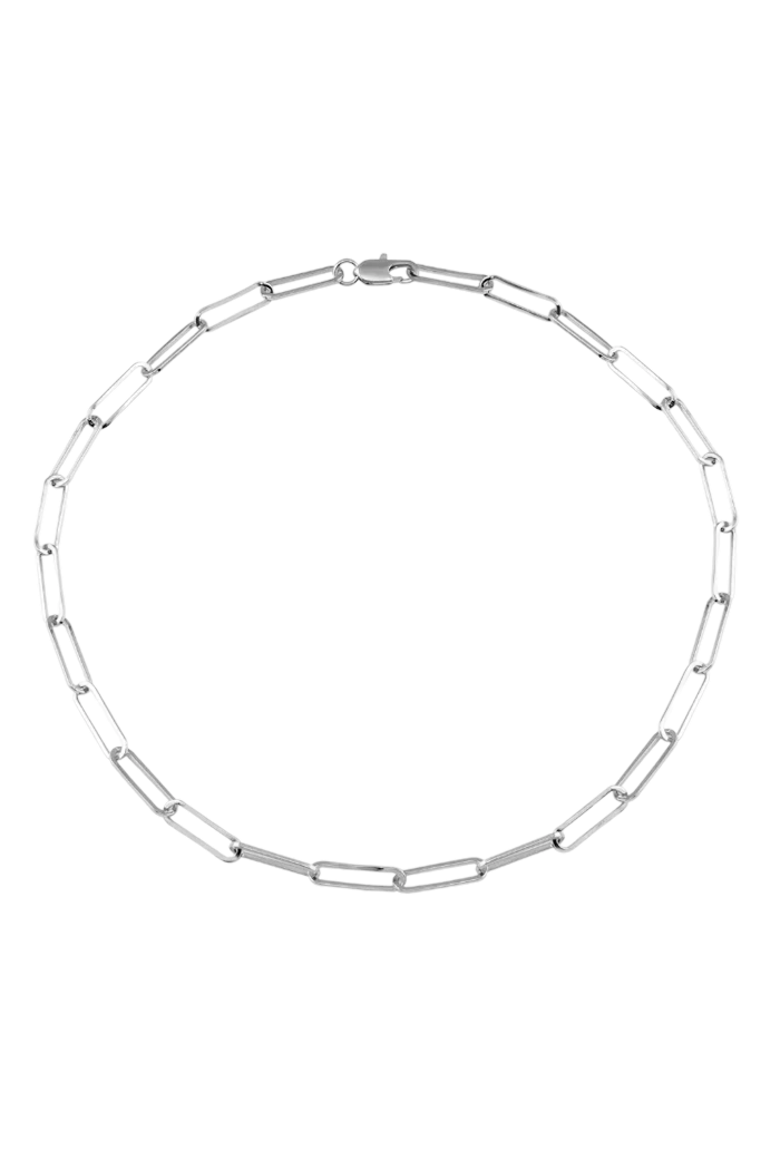Chunky White Gold Chain.