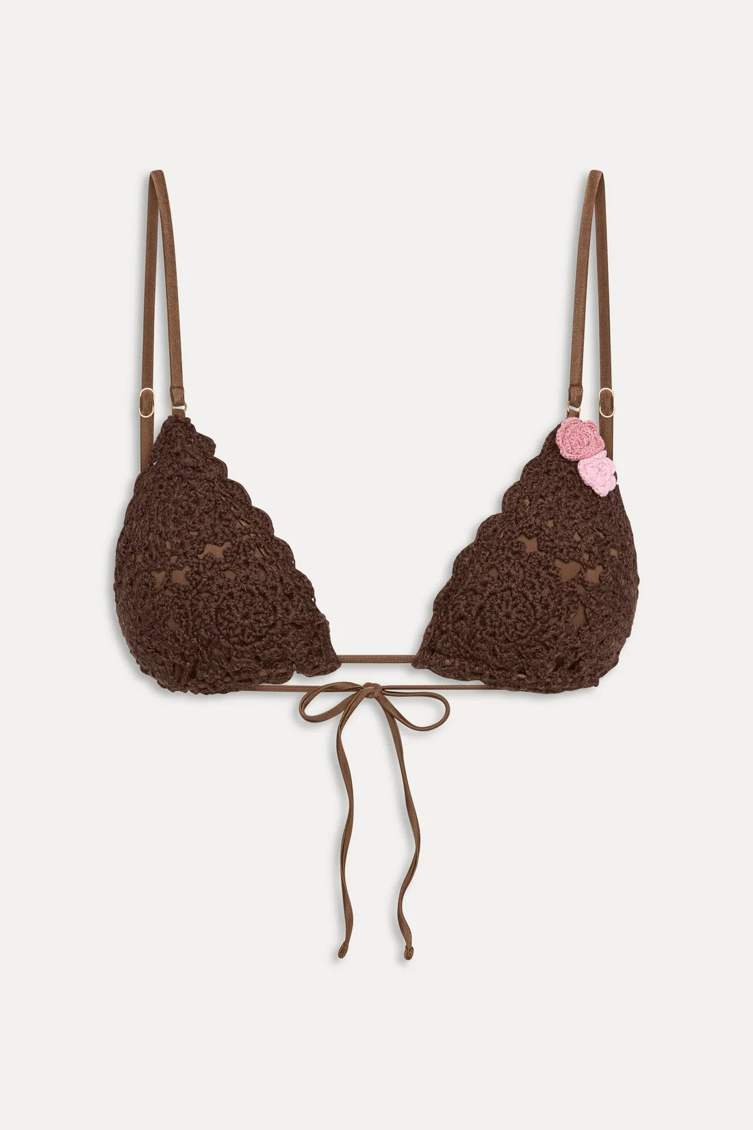 x Devon Lee Carlson Elena Crochet Bikini Top