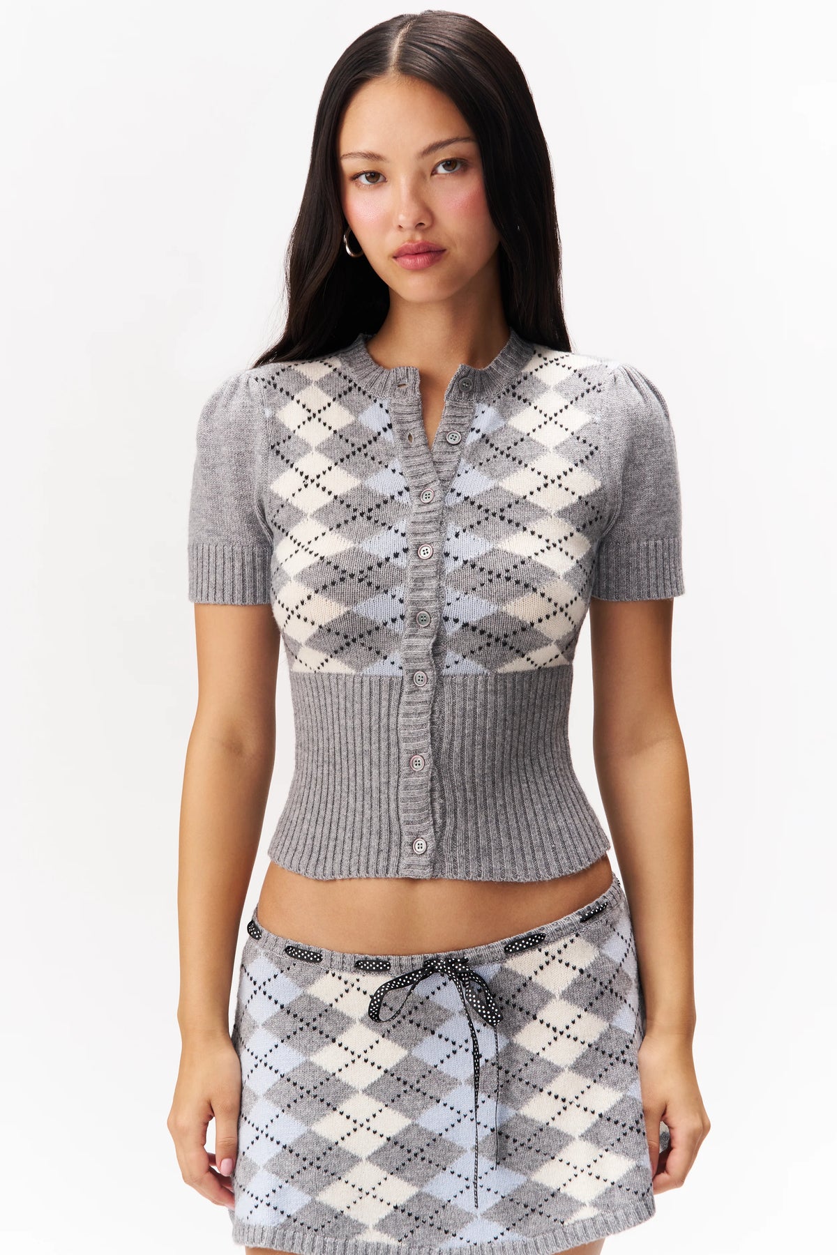 The Sweet Argyle Mini Skirt - ONFEMME By Lindsey's Kloset