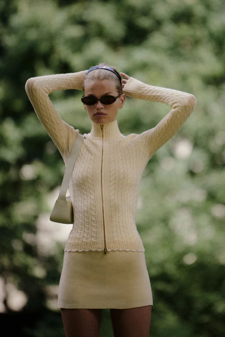 Carter Cable Knit Sweater - ONFEMME By Lindsey's Kloset