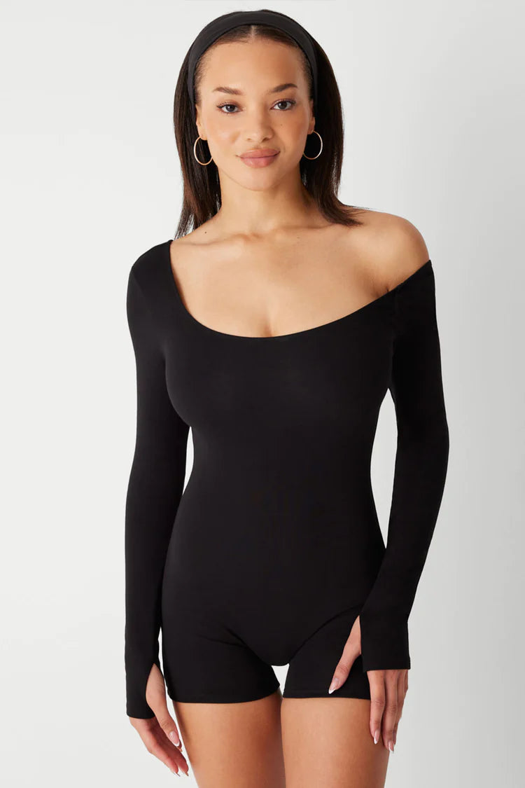 97 One Shoulder Romper - ONFEMME By Lindsey's Kloset