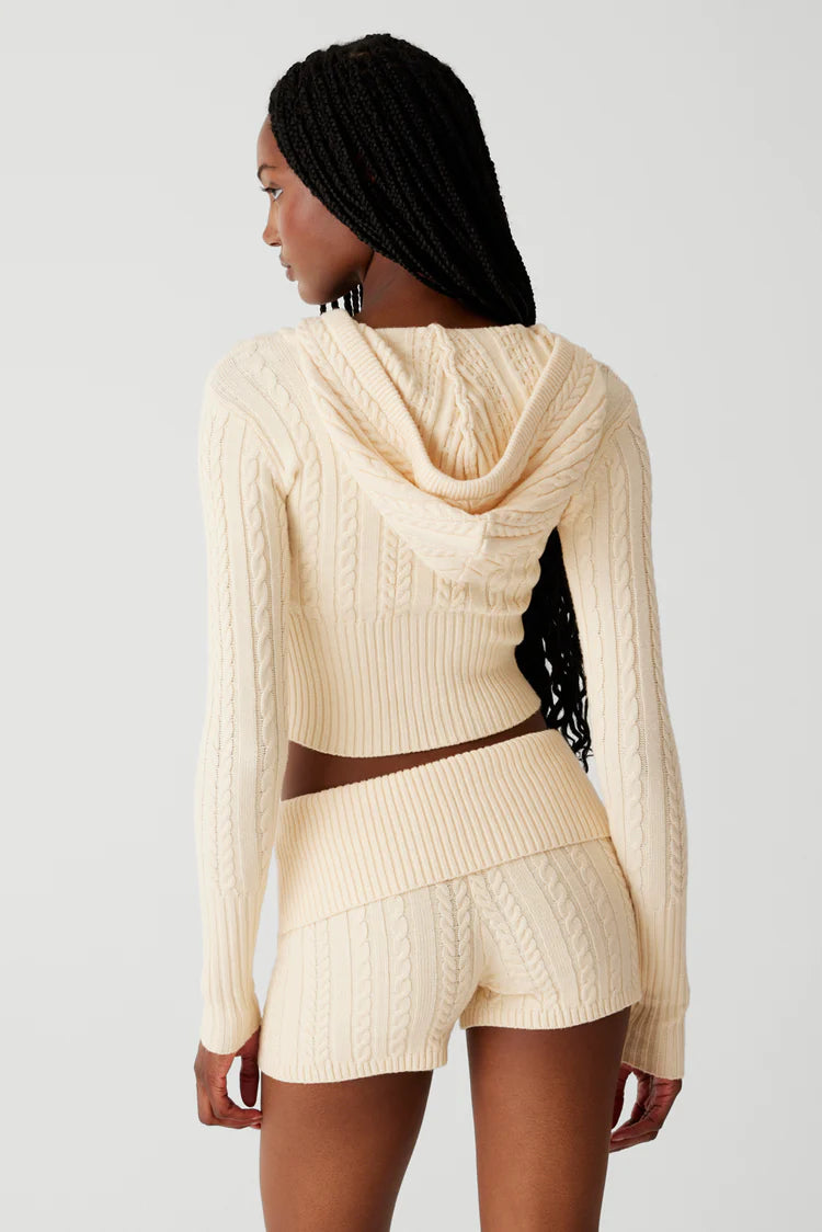 Nolan Cable Cloud Knit Mini Short - ONFEMME By Lindsey's Kloset