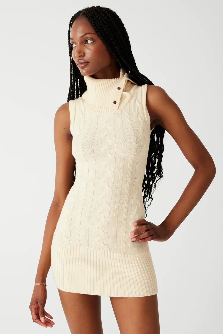 Storm Cable Cloud Knit Mini Dress - ONFEMME By Lindsey's Kloset Storm Cable Cloud Knit Mini Dress - ONFEMME By Lindsey's Kloset
