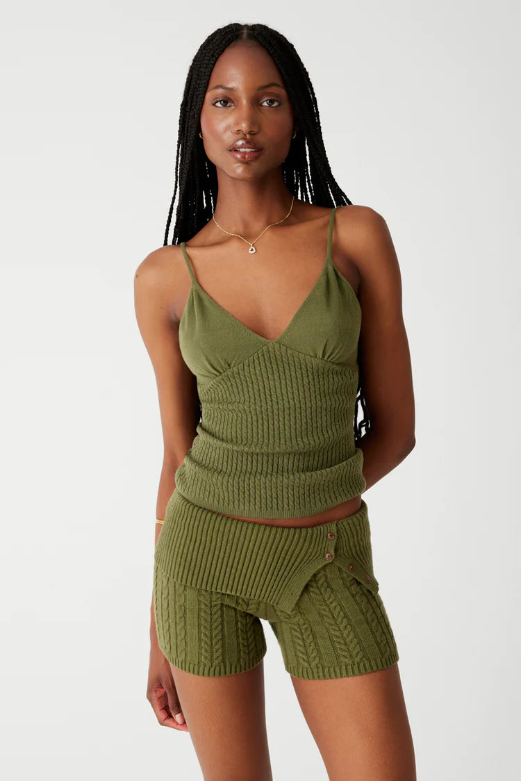 Xavier Cable Cloud Knit Camisole - ONFEMME By Lindsey's Kloset