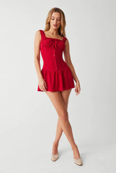 Christa Ruffle Mini Dress - ONFEMME By Lindsey's Kloset