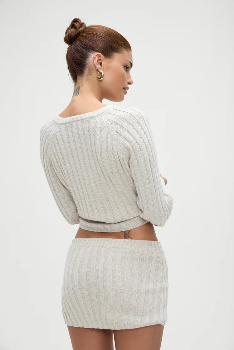 Ashton Cotton Knit Sweater - ONFEMME By Lindsey's Kloset