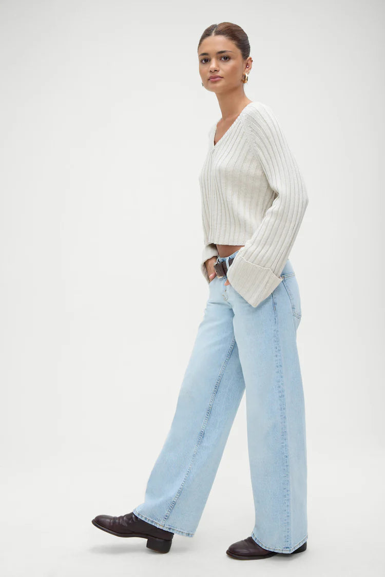 Ashton Cotton Knit Sweater - ONFEMME By Lindsey's Kloset