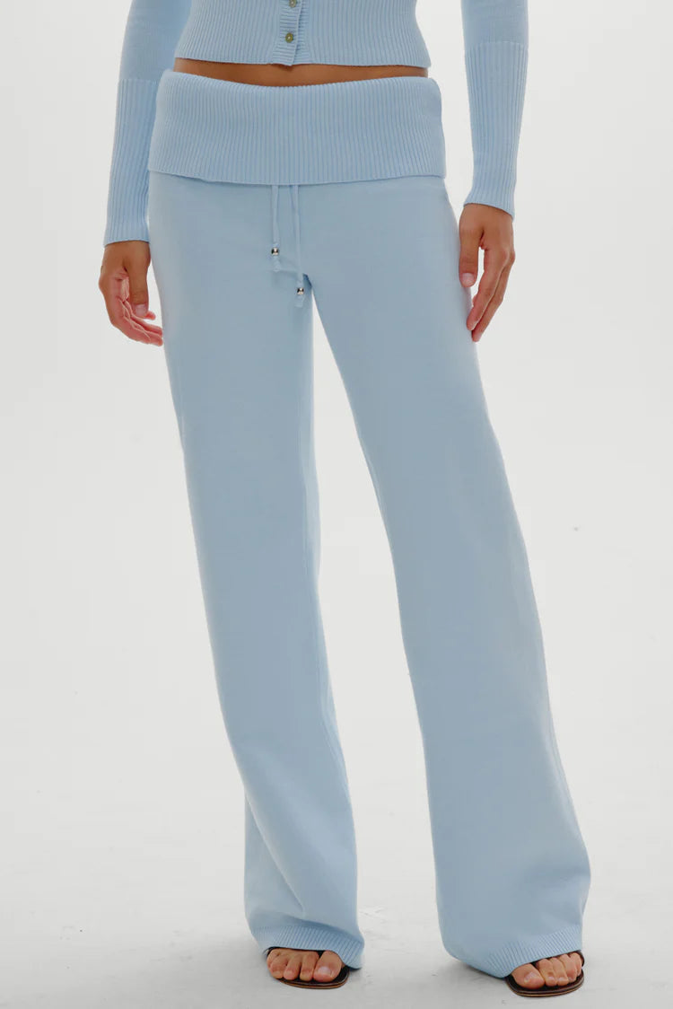 Dawson Knit Fold Over Pants - ONFEMME By Lindsey's Kloset