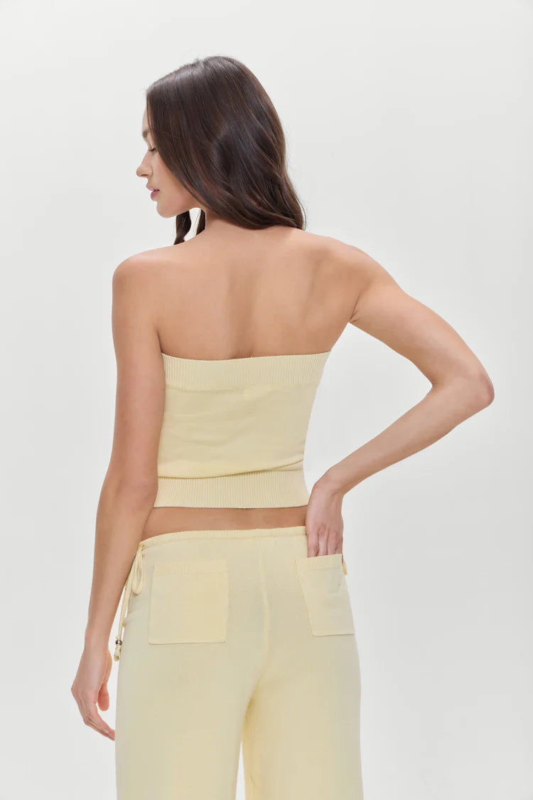 Destiny Knit Strapless Shirt - ONFEMME By Lindsey's Kloset
