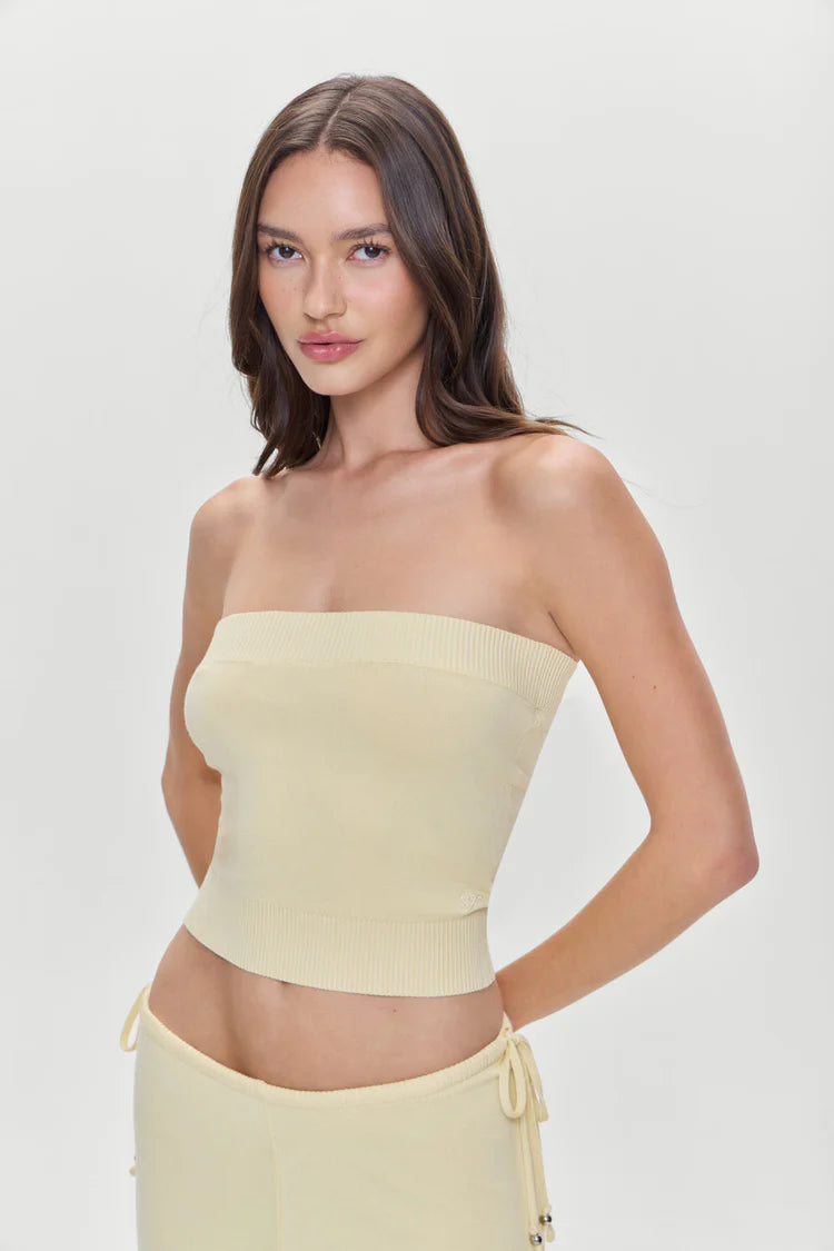 Destiny Knit Strapless Shirt - ONFEMME By Lindsey's Kloset