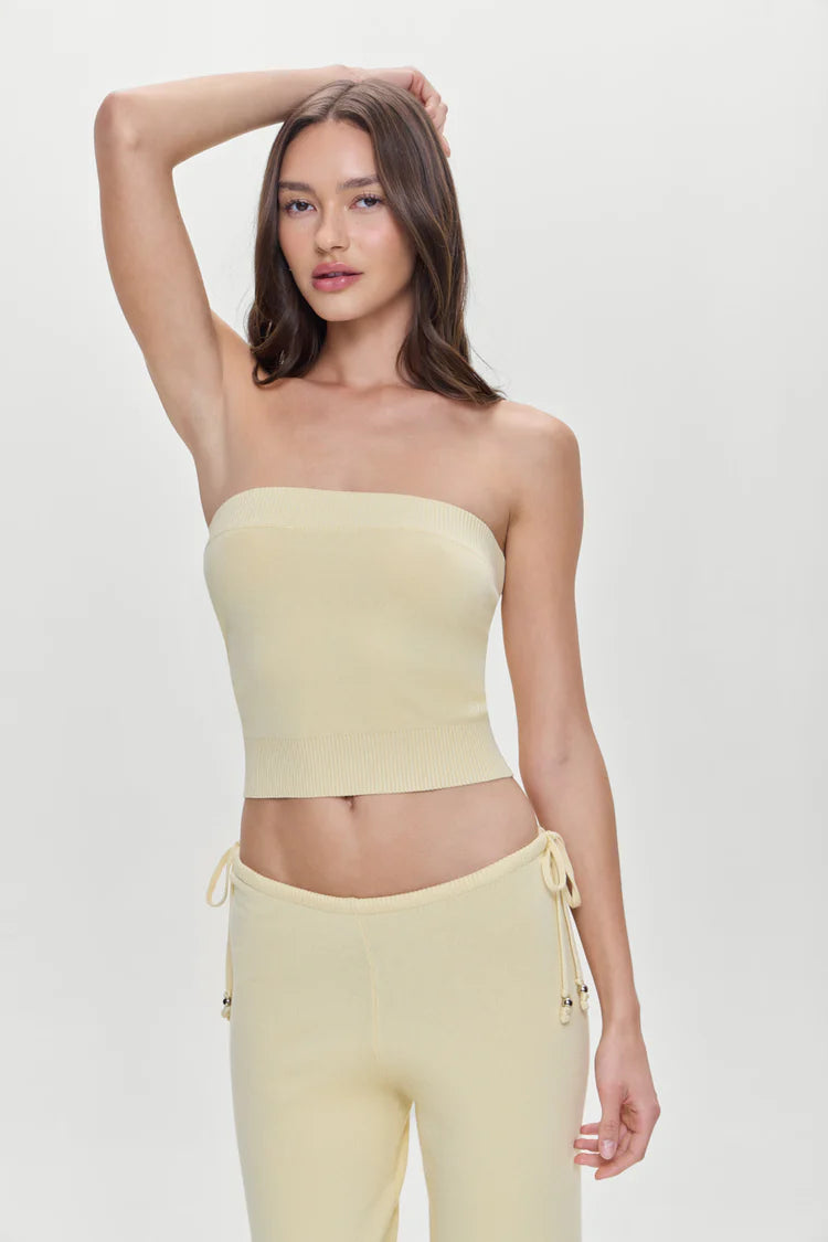 Destiny Knit Strapless Shirt - ONFEMME By Lindsey's Kloset
