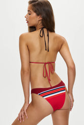 Dove Striped Bikini Bottom