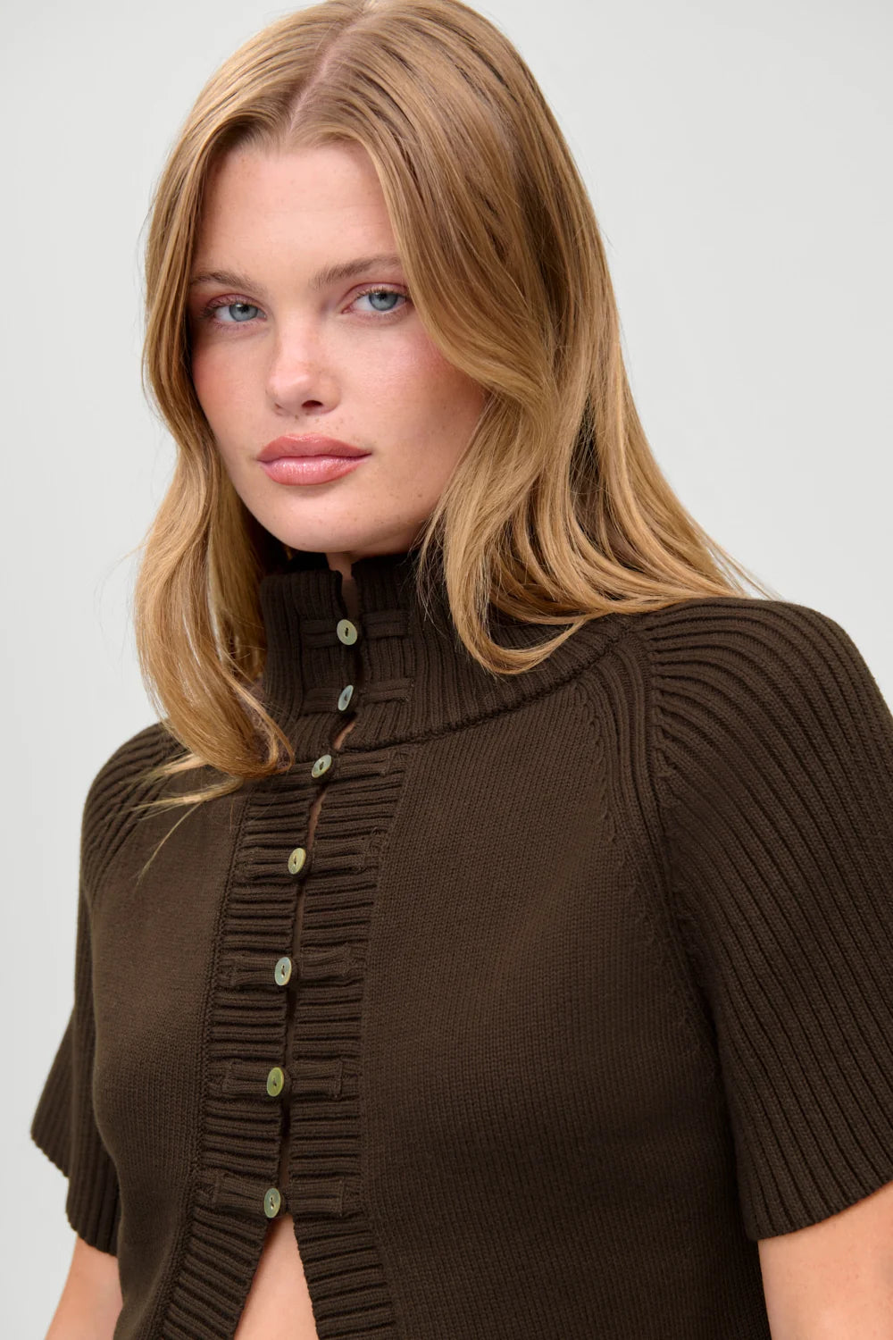 Everett Knit Cotton Cape
