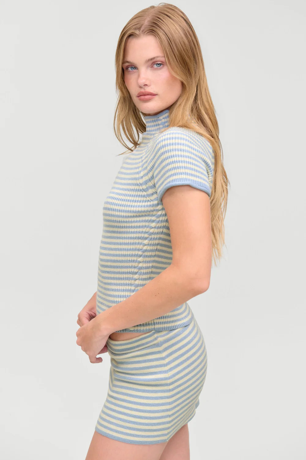Harmony Cloud Knit Mockneck Top