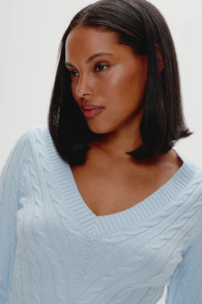 Kit V Neck Knit Sweater - ONFEMME By Lindsey's Kloset