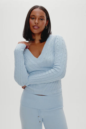 Kit V Neck Knit Sweater - ONFEMME By Lindsey's Kloset