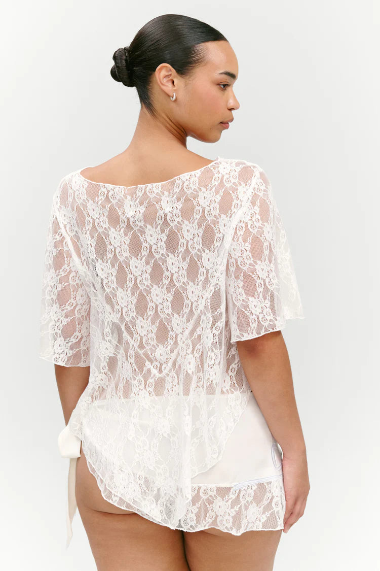 x Paige Lorenze Romantic Lace Blouse