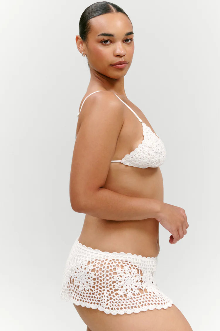 x Paige Lorenze Shelly Crochet Swim Skirt