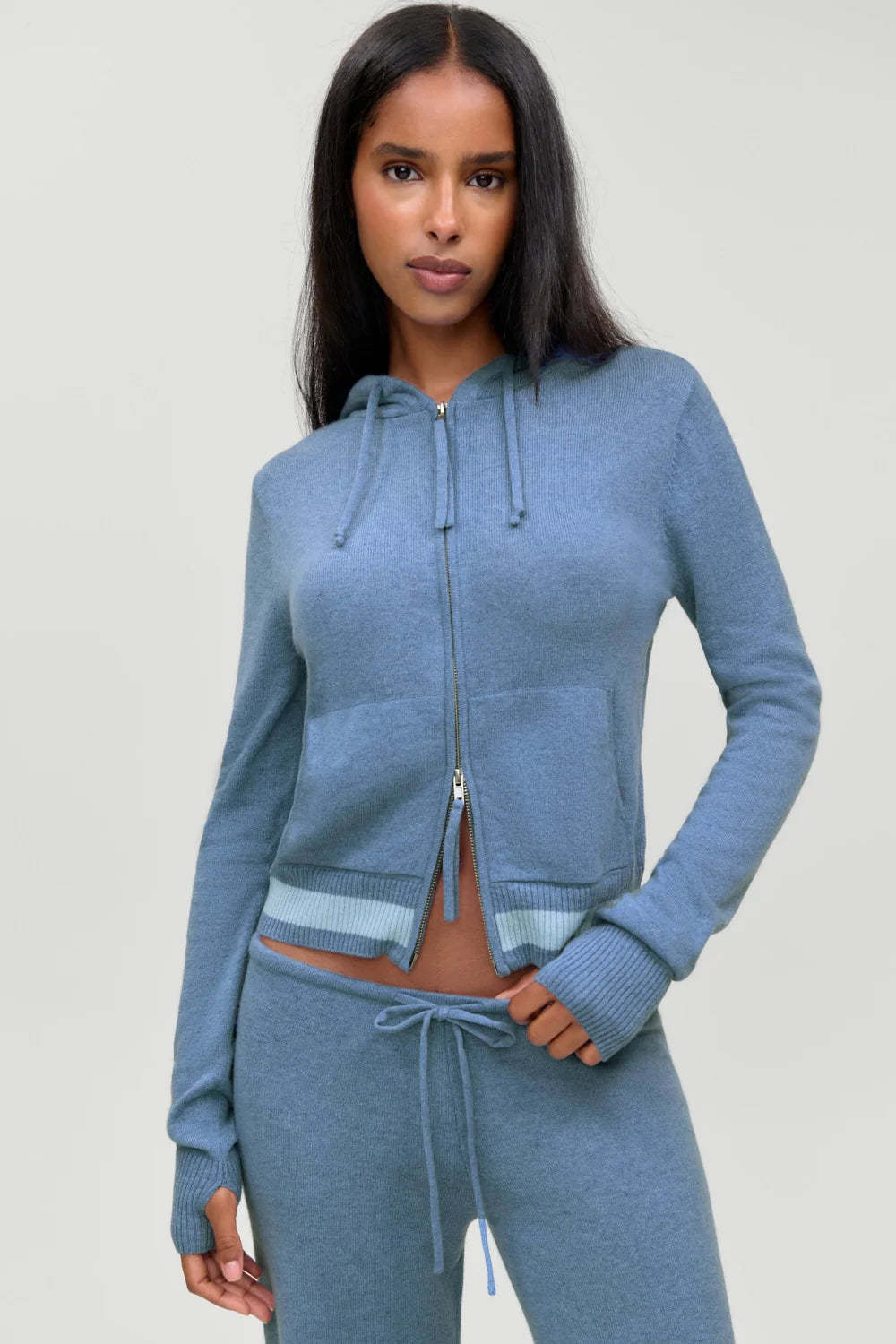 Topanga Cashmere Zip Up Hoodie