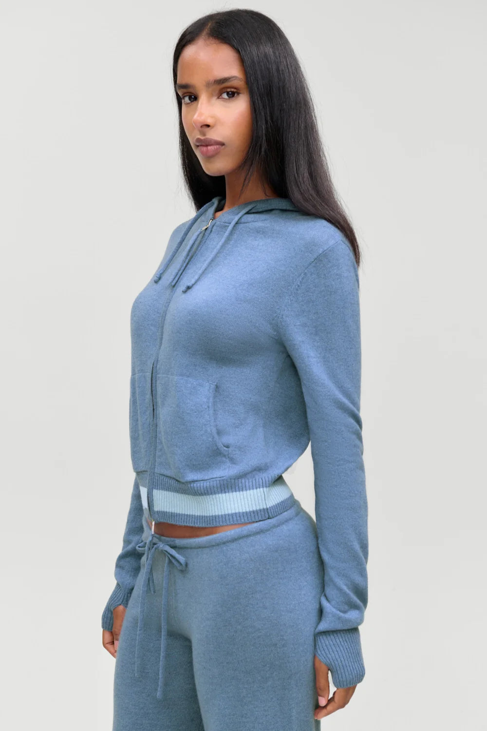 Topanga Cashmere Zip Up Hoodie