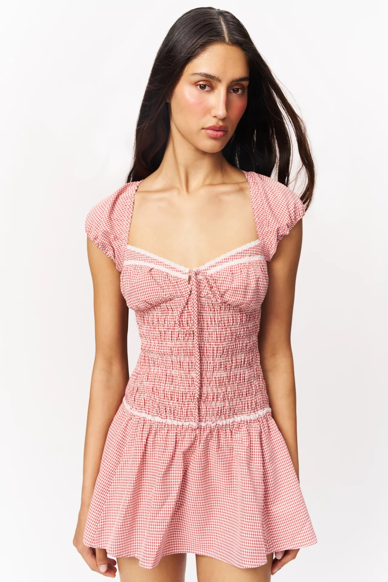 Formentera Gingham Mini Dress