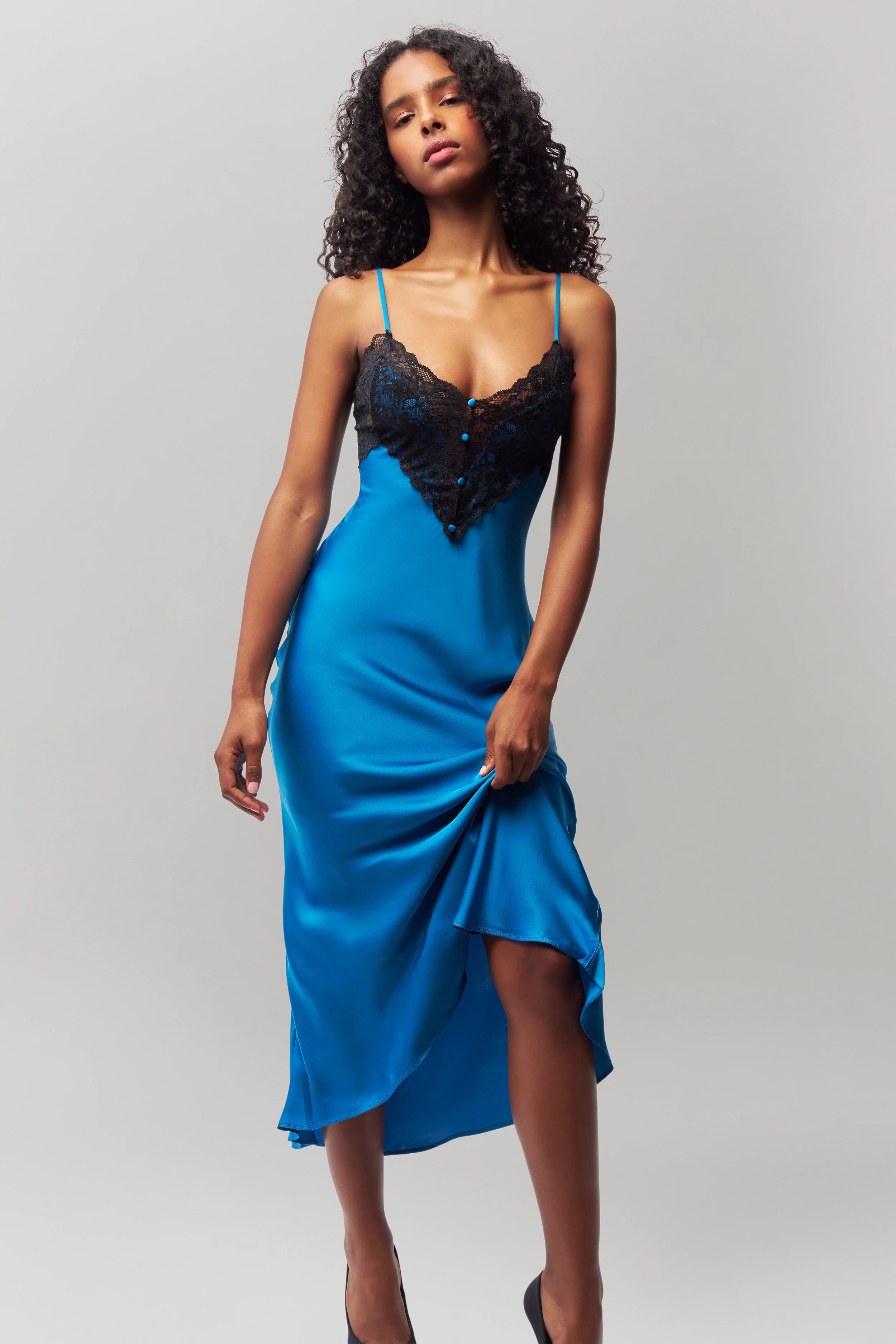 satin slip midi dress Nova Slip Midi Dress