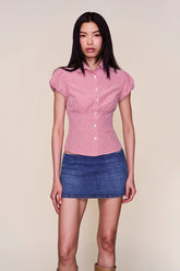 Micro Mini Denim Skirt