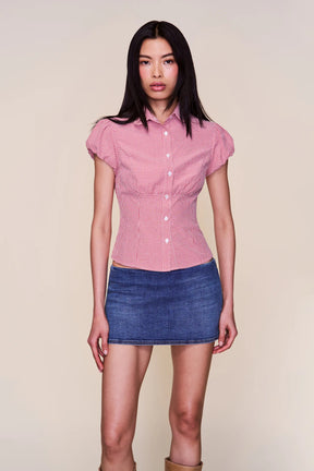 Micro Mini Denim Skirt