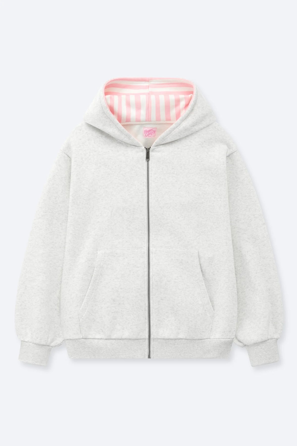 Cotton Candy Stripes Zip Hoodie