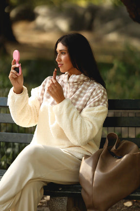 Walnut Gingham Aria Henley