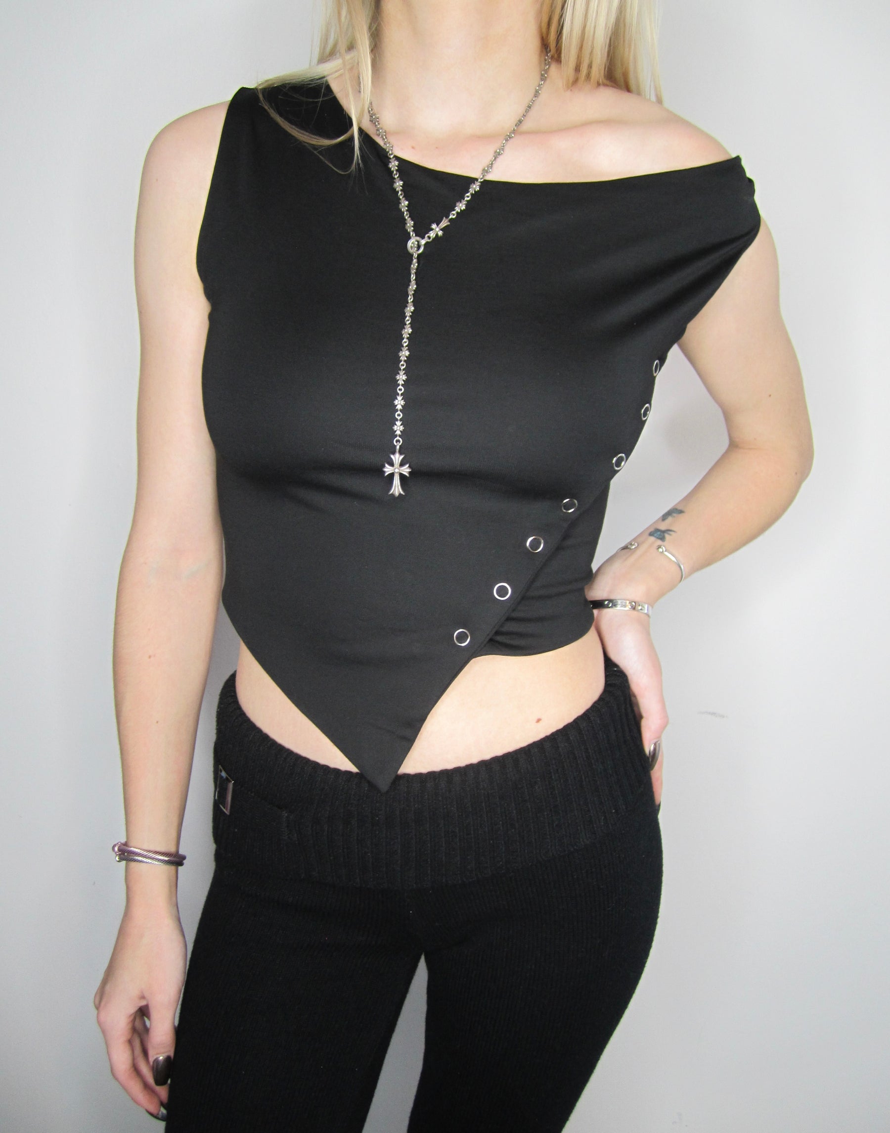 Slouch Snap Top - ONFEMME By Lindsey's Kloset