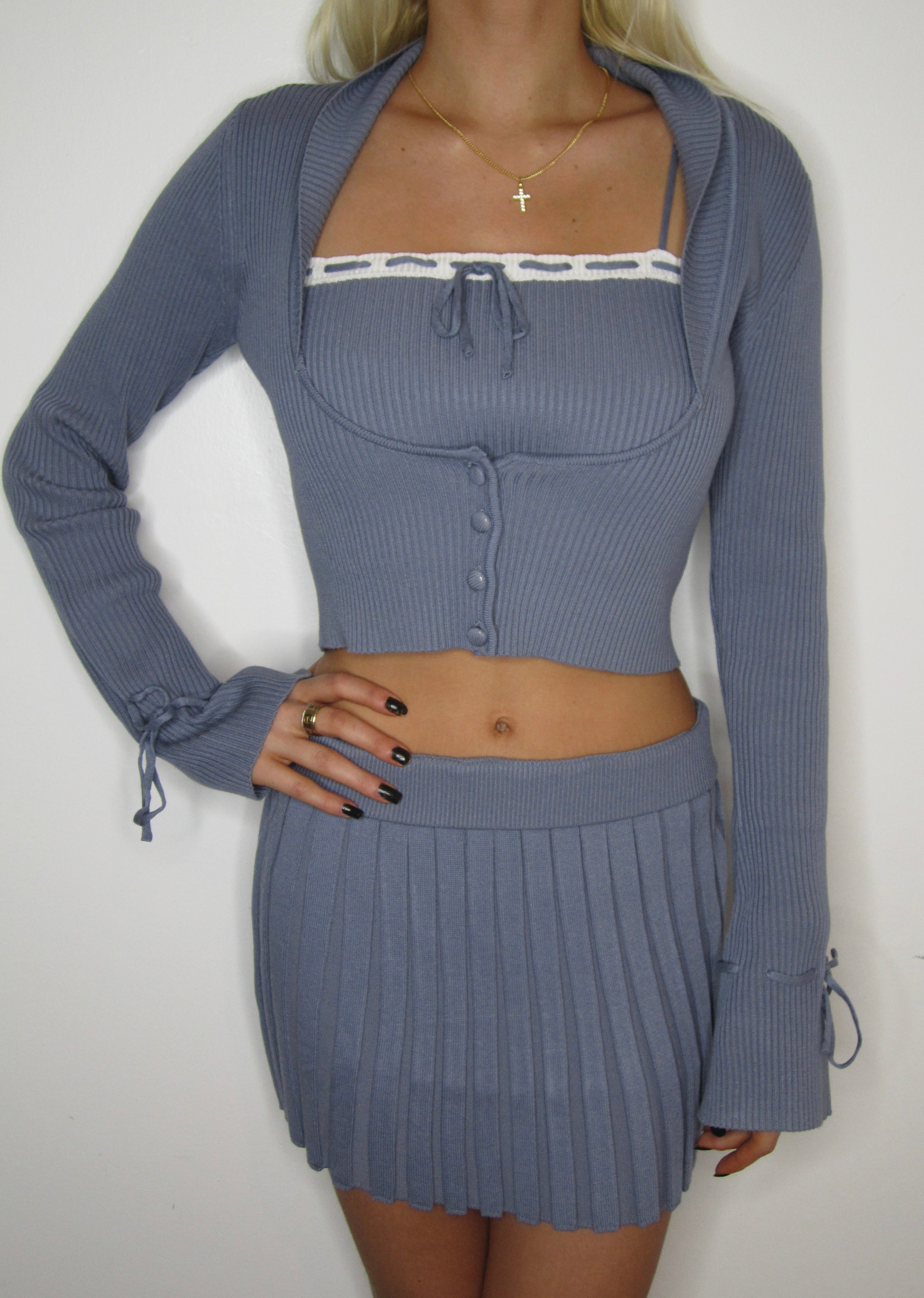 Amelia Knit Tank & Skirt Set - ONFEMME By Lindsey's Kloset