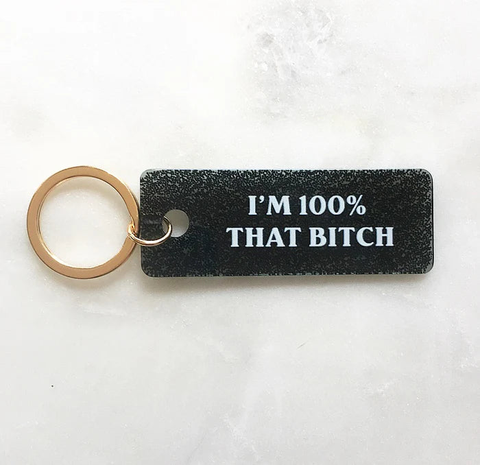 100% Keychain - ONFEMME By Lindsey's Kloset