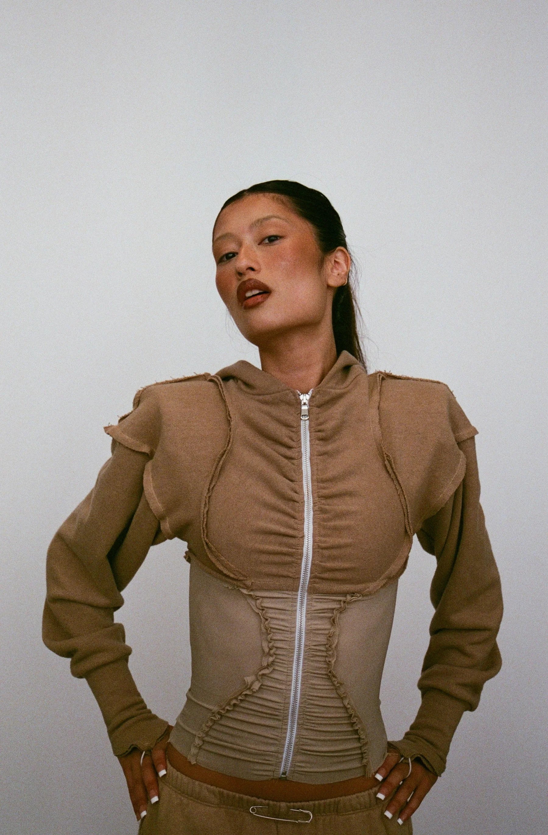 Open Seam Zip Hoodie - ONFEMME By Lindsey's Kloset