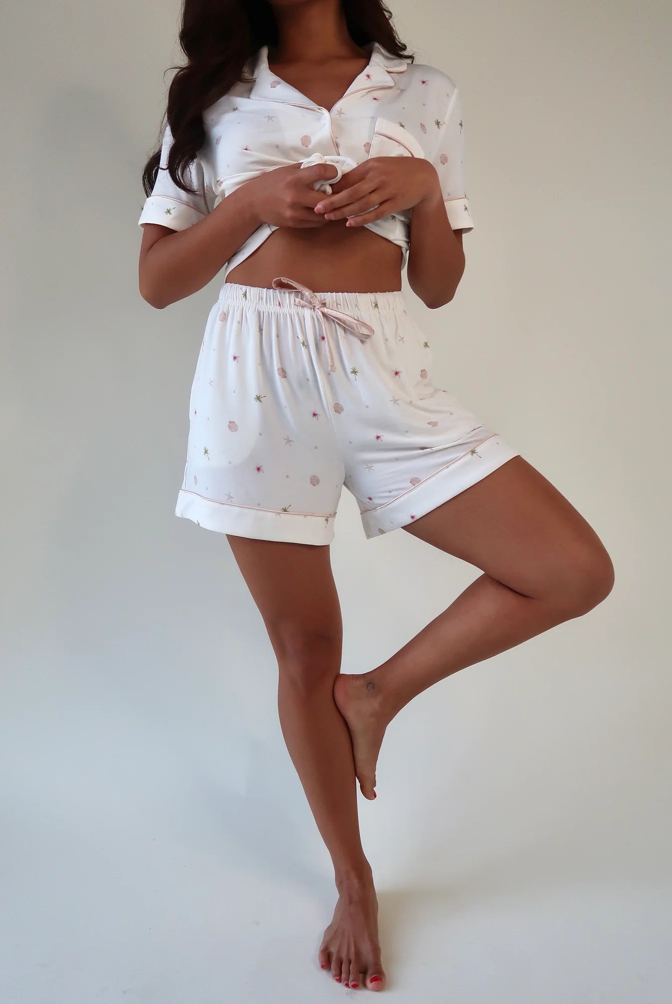 The Soft Palm Collection | Modal Short Pajama Set