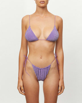 THE STRING TOP - VIOLET LUREX - ONFEMME By Lindsey's Kloset