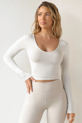 Scoop Neck Long Sleeve - ONFEMME By Lindsey's Kloset