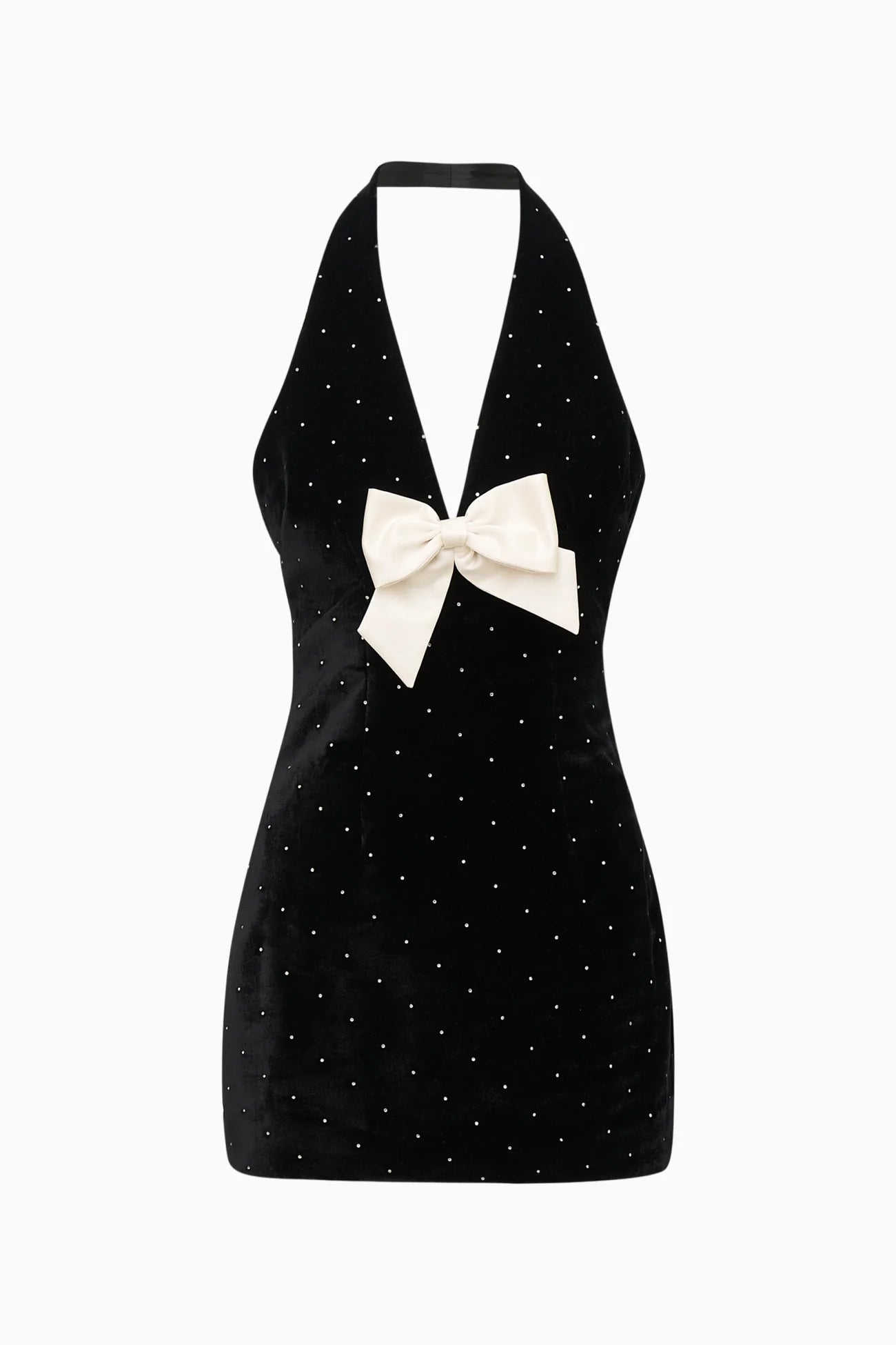 Kathy Velvet Halter Mini Dress - ONFEMME By Lindsey's Kloset