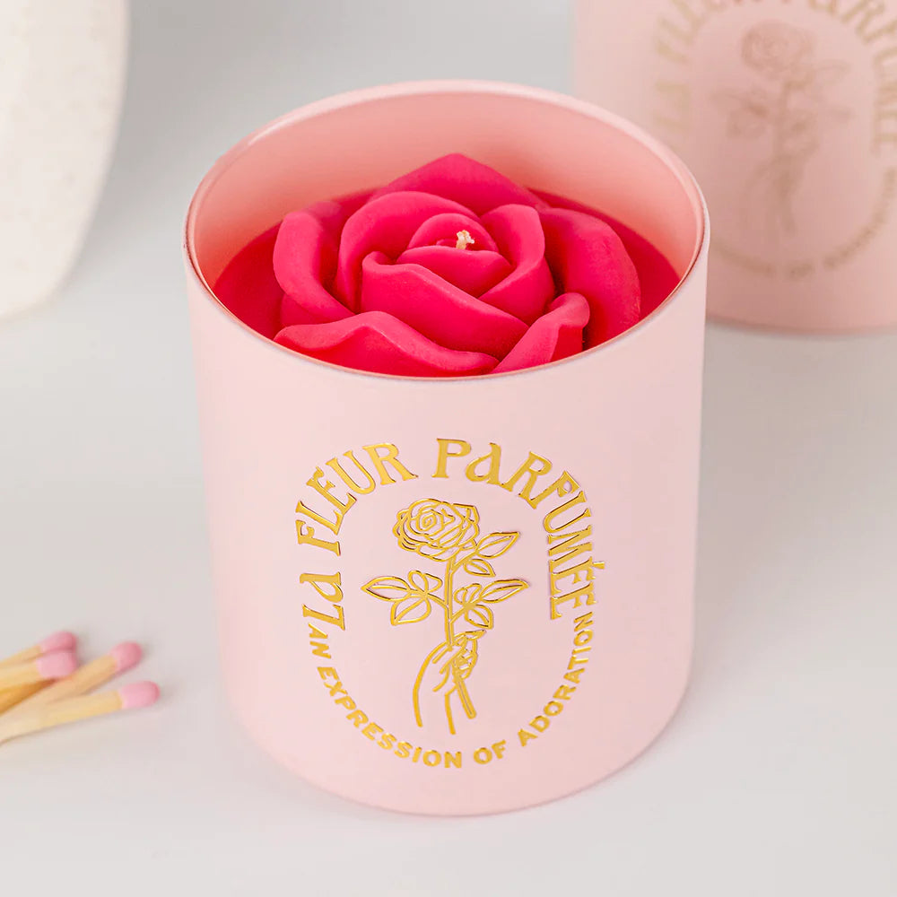 La Fleur - Cashmere Rose Candle - ONFEMME By Lindsey's Kloset