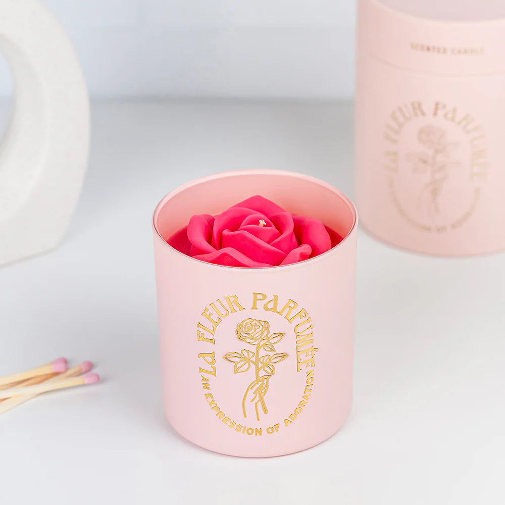 La Fleur - Cashmere Rose Candle - ONFEMME By Lindsey's Kloset