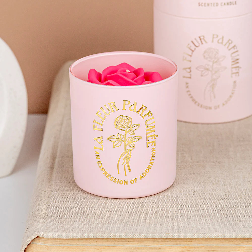 La Fleur - Cashmere Rose Candle - ONFEMME By Lindsey's Kloset