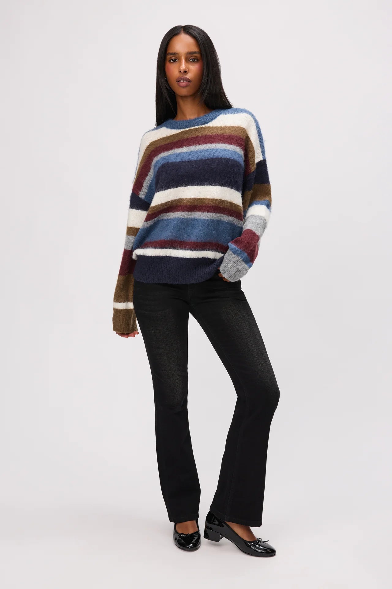 Hawley Oversized Stripe Wool Jumper