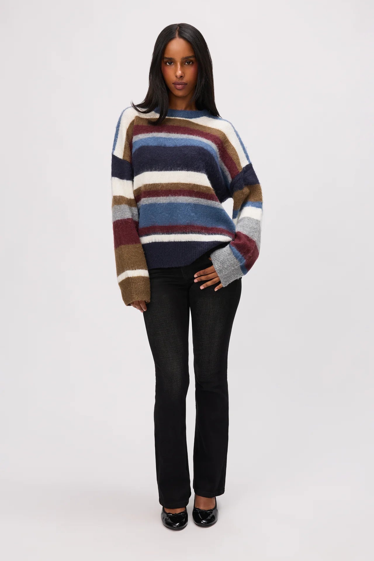 Hawley Oversized Stripe Wool Jumper