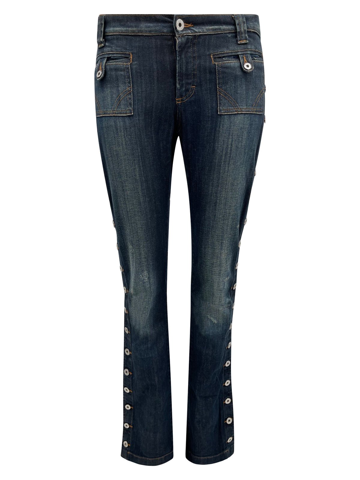 2005 Dolce & Gabbana Side Button Jeans - ONFEMME By Lindsey's Kloset