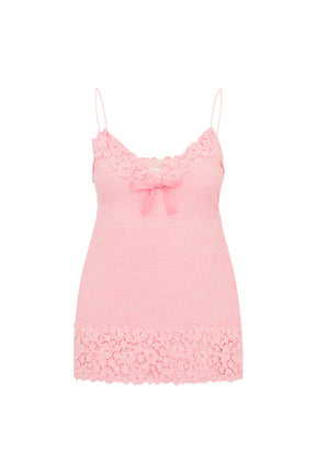 Meva Tweed Lace-Trimmed Mini Dress - ONFEMME By Lindsey's Kloset