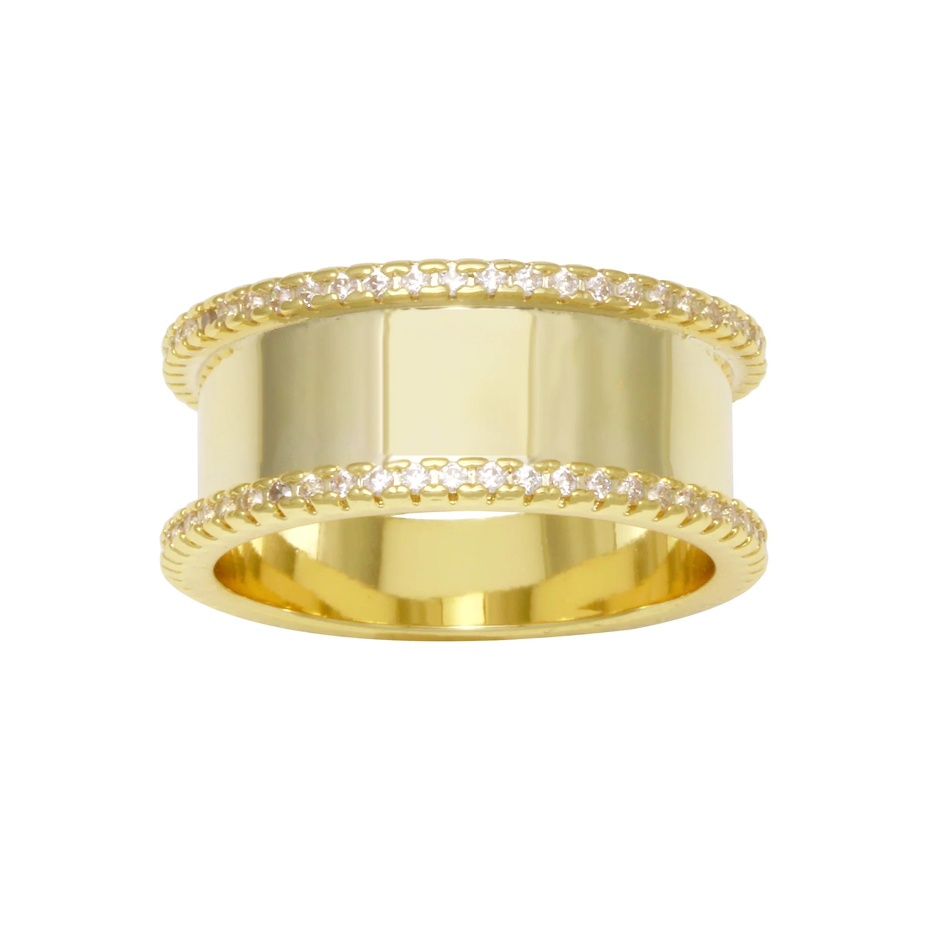 Double Pave Row Cigar Band - ONFEMME By Lindsey's Kloset